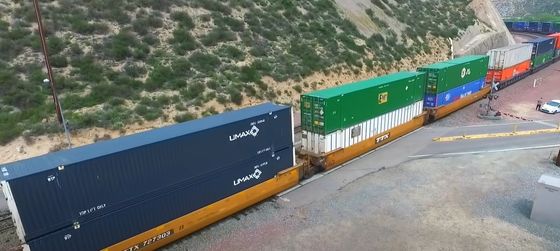 DDU Internationale vrachtzending China naar Turkije Mexico Container in trein